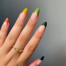 Colorful-Dotted-Nails-For-A-Homecoming-Party-10