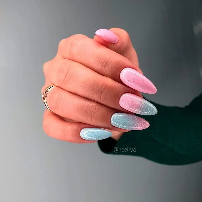 Light-Pink-Nails-with-Other-Colors-4