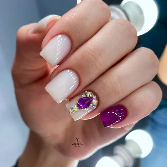 Luxury-Purple-Nails-Sparkly-Rhinestones-3