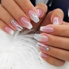 White-Nails-With-Color-Fade-5