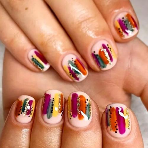 Abstract-Nails-Design-To-Salute-The-Autumn-5