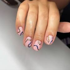 Abstract-Short-Acrylic-Nails-5