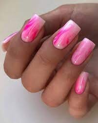 Abstract-White-and-Pink-Nails-8