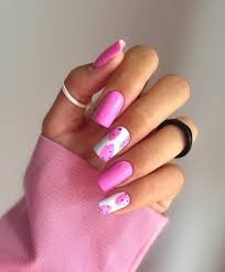 Abstract-White-and-Pink-Nails-9