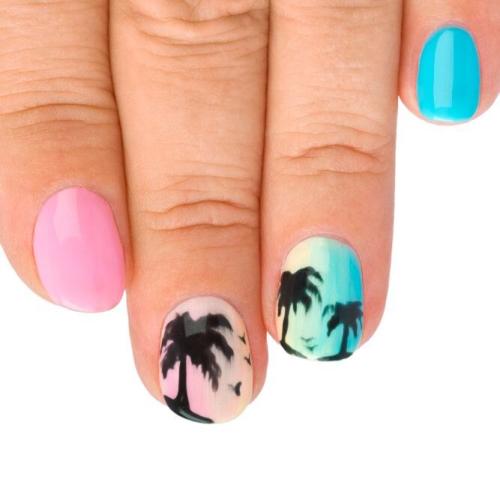 Adorable-Festival-Nails-With-Palm-Trees-3