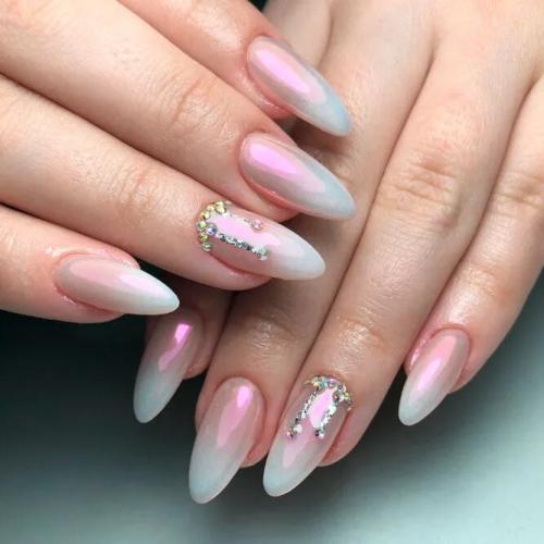 Almond-Nails-With-Rhinestones-And-Studs-1