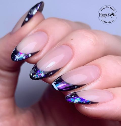 Almond-Nails-with-Galaxy-Tips-5
