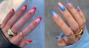 Almond-Shaped-Nails-With-Two-Mix-Colors-4