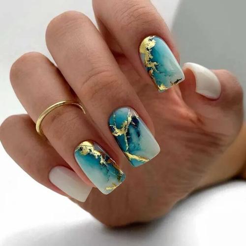 Amazing-Greenish-Blue-Nails-Designs-1