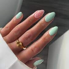 Aqua-Green-Almond-Nails-7