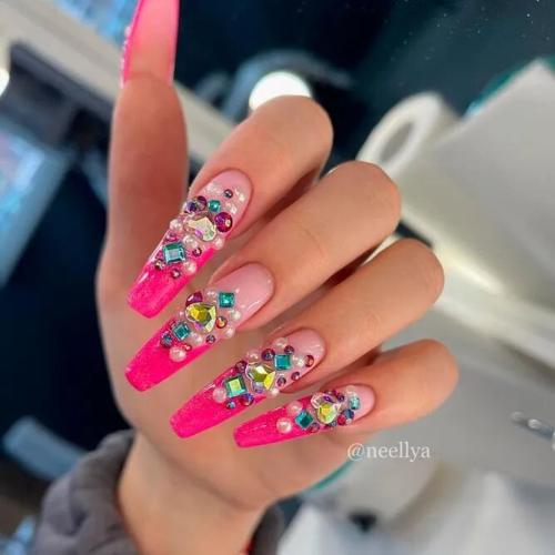 Ballerina-Nails-with-Rhinestones-1