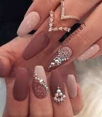 Best-Bling-Nude-Matte-Nails-5