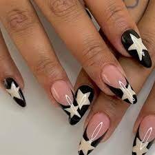 Black-Stars-Nail-Design-6