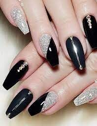 Black-Wedding-Nail-Idea-2