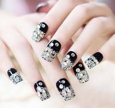 Black-Wedding-Nail-Idea-5