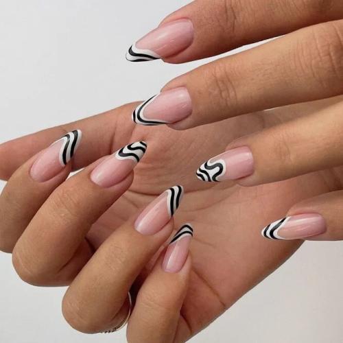 Black-and-White-French-Tip-Nails-1