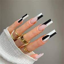 Black-and-White-Long-Nails-5