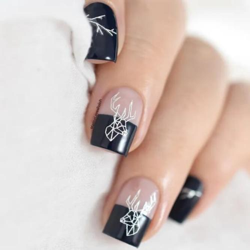 Black-and-White-Nail-Designs-with-Patterns-3