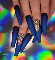 Blue-Coffin-Nails-With-Rhinestones-4