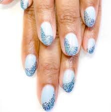 Blue-Glitter-Wedding-Nail-Idea-5