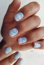 Blue-Sky-with-Clouds-Nails-3