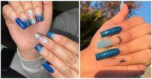 Blue-Wedding-Nails-With-Gold-Star-Detail-5