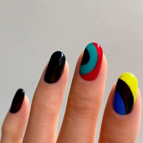 Bright-Colors-with-Black-Nails-1