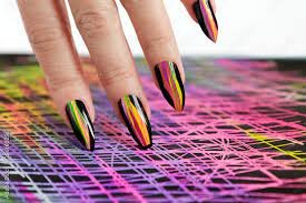 Bright-Colors-with-Black-Nails-2