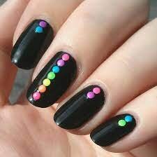 Bright-Colors-with-Black-Nails-4