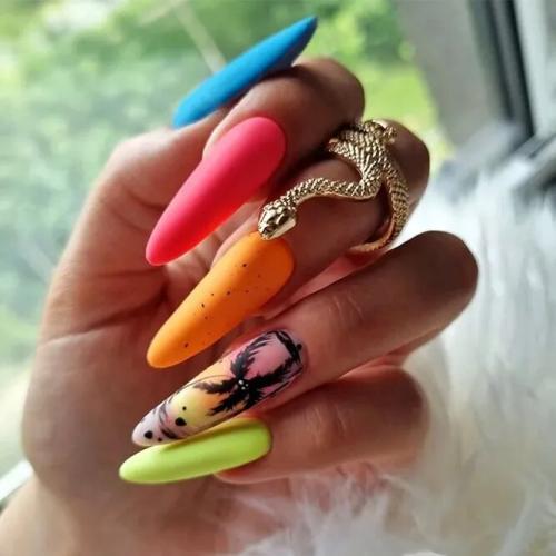 Bright-Ombre-Tropical-Nails-Design-1