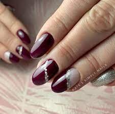 Burgundy-Glittery-Line-Nail-Design-3