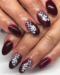 Burgundy-Lace-Nail-Art-5