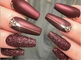 Burgundy-Matte-Long-Nails-4