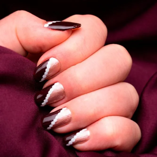 Burgundy-Nails-With-Gold-Accents-3