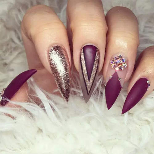 Burgundy-Nails-with-Rhinestones-4