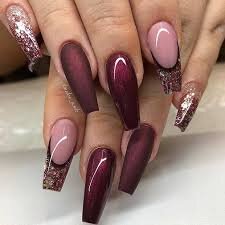 Chic-Coffin-Burgundy-Nails-Design-3