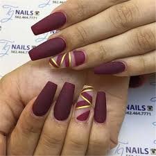 Chic-Coffin-Burgundy-Nails-Design-4
