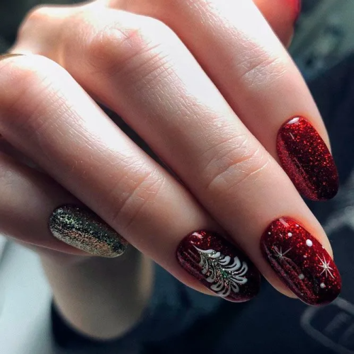 Christmas-Trees-for-Winter-Nails-Designs-2