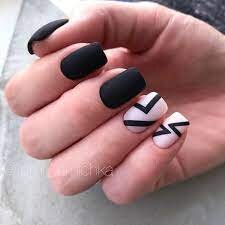 Classic-Black-Nails-With-Matte-Effect-5