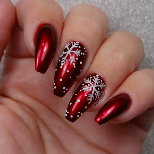 Classic Red Winter Nail Colors