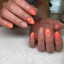 Colorful-Dotted-Nails-For-A-Homecoming-Party-4