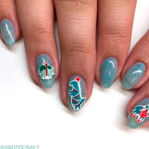 Cute-Animal-Art-For-New-Years-Nails-1