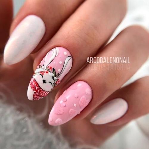 Cute-Animal-Art-For-New-Years-Nails-2
