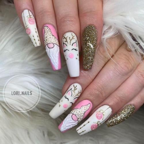 Cute-Animal-Art-For-New-Years-Nails-3