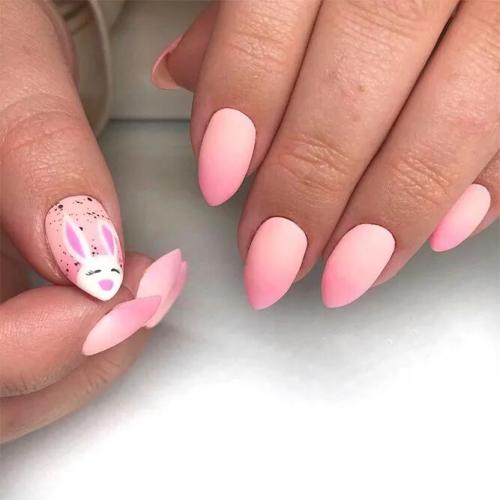 Cute-Bunny-or-Rabbit-Easter-Nail-Art-Ideas-3
