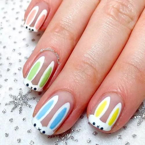Cute-Bunny-or-Rabbit-Easter-Nail-Art-Ideas-5