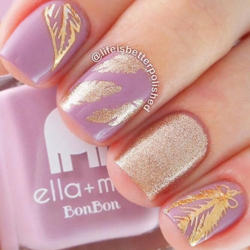 Cute-Nail-Designs-with-Sweet-Feathers-2