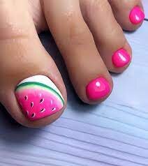 Cute-Watermelon-Toe-Nails-3