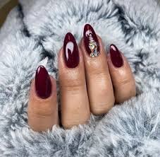 Dark-Burgundy-Classy-Nails-10