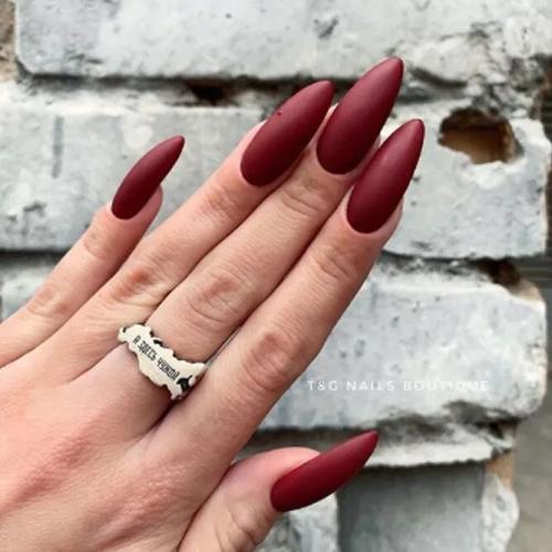 Dark-Burgundy-Classy-Nails-2